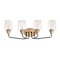 Maxim Lighting Goblet 4-Light 26.25" Wide Bronze / Antique Brass Vanity Light 26123CLBZAB - alternate 1